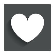 Heart sign icon Love symbol N7