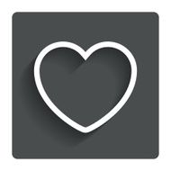 Heart sign icon Love symbol N8