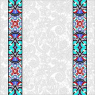 lace border stripe in ornate floral background vector illustrat N2