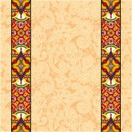 lace border stripe in ornate floral background vector illustrat N4