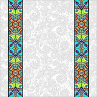 lace border stripe in ornate floral background vector illustrat N6