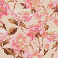 Watercolor seamless pattern with roses N3