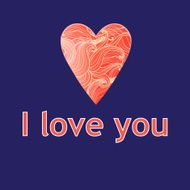 Greeting card with heart N6
