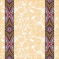 lace border stripe in ornate floral background N18