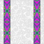 lace border stripe in ornate floral background N19