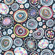 Graphical abstract seamless floral pattern of different N29