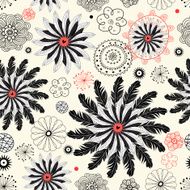 Graphical abstract seamless floral pattern of different N46