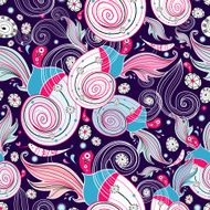Graphical abstract seamless floral pattern of different N71