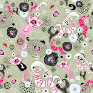 abstract floral pattern N72