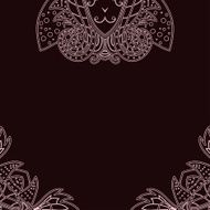 Vintage invitation card with lace ornament N37
