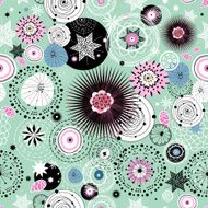 abstract floral pattern N76