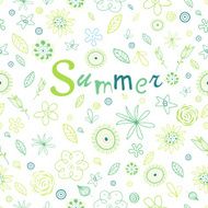 Graphical abstract seamless floral pattern of different N76