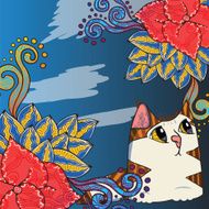 Flower cat