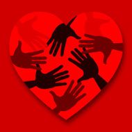 Red Heart Represents Valentine&#039;s Day And Affection