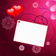 Copyspace Heart Shows Valentines Day And Copy-Space