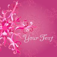 Vector Christmas Card Lace SnowFlake N9