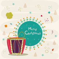 Merry Christmas greeting card design N2