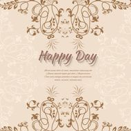 Abstract background with flowers in vintage style N21