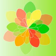Romantic fuzzy flower background on retro vintage N11