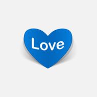 paper sticker Heart Love