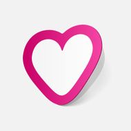 paper sticker Valentine&#039;s day Heart N2