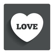 Heart sign icon Love symbol N10