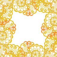 Lacy elegant frame Invitation card N3