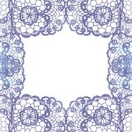 Lacy elegant frame Invitation card N4