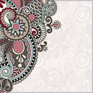 ornate floral card announcement N7