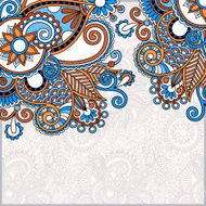 ornate floral card announcement N9