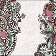 ornate floral card announcement N12