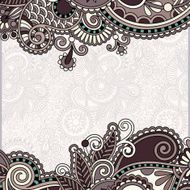 ornate floral card announcement N14