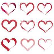 Vector silhouette of heart