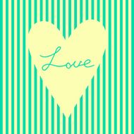Concept vintage card with heart