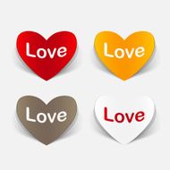 paper sticker Heart Love N2