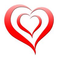 Background Heart Shows Valentine&#039;s Day And Abstract