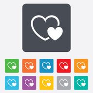 Hearts sign icon Love symbol N6