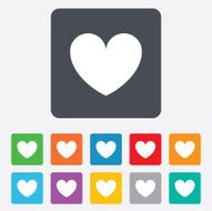 Heart sign icon Love symbol N11