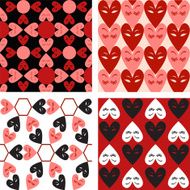 seamless heart pattern set N3