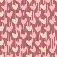 Sketch heart in vintage style N6