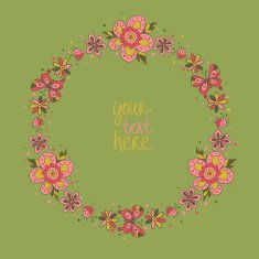 floral frame N146