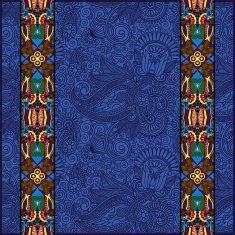 lace border stripe in ornate floral background N7