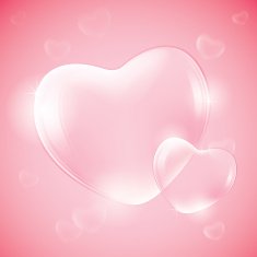 Heart shaped bubbles