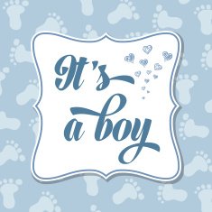 Baby boy invitation for baby shower
