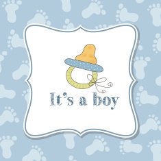 Baby boy invitation for baby shower N4