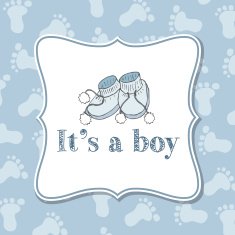 Baby boy invitation for baby shower N9