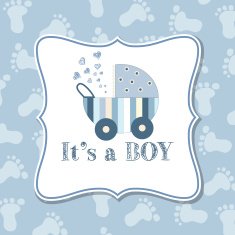 Baby boy invitation for baby shower N12
