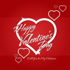 February 14 Happy Valentines Day Card N17