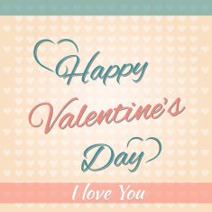 February 14 Happy Valentines Day Card N24