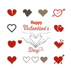 Valentine greeting card with hearts N2